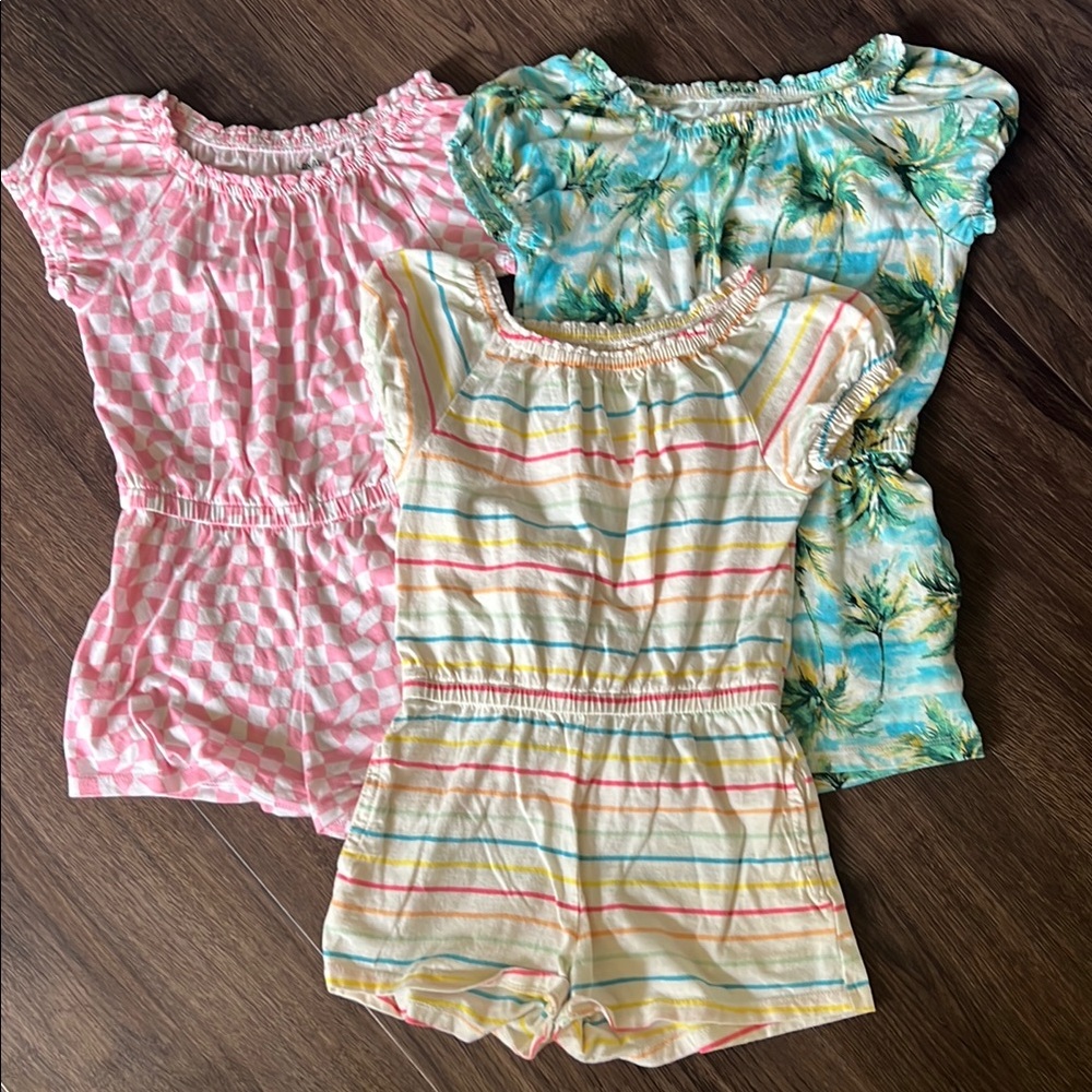 Set of 3 Old Navy Girls' Rompers